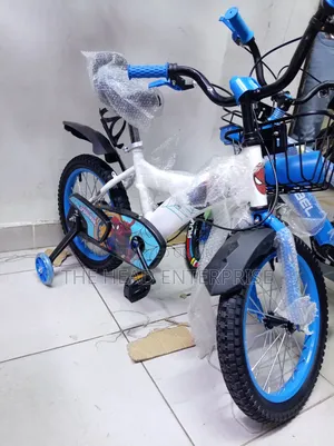 Size 16 4-7yrs Kids Bike White Blue
