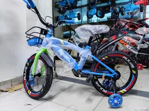Kids Best Size 16 Bicycle Blue With Side Wheels
