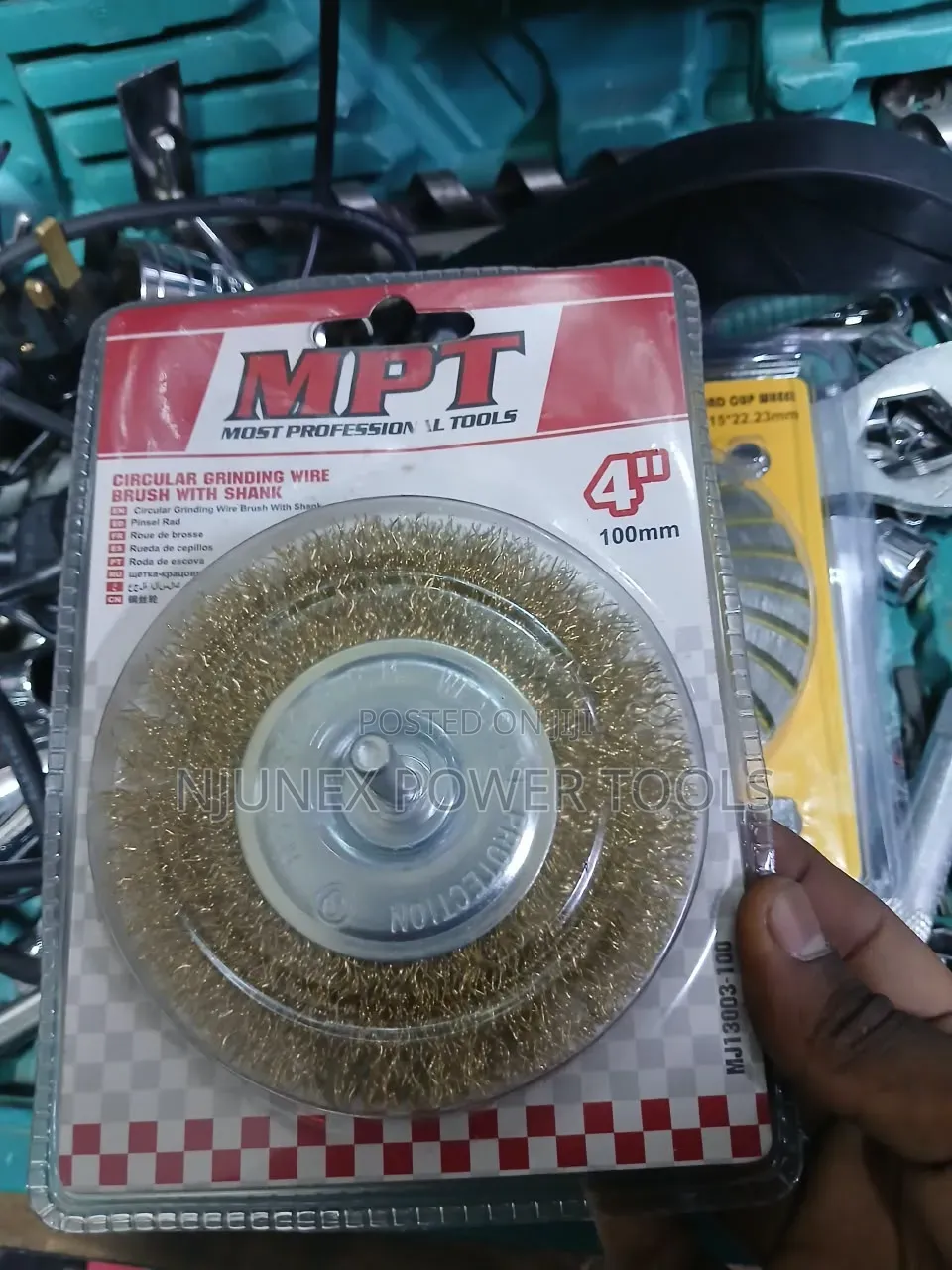 MPT Circular Grinding Wire Brush With Shank (Model MJ13003-100),