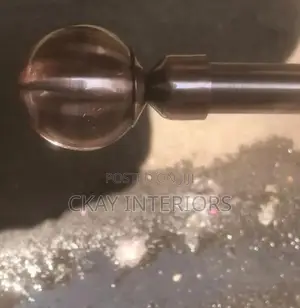 Smooth and Rough Powder Coated Bronze Curtain Rods