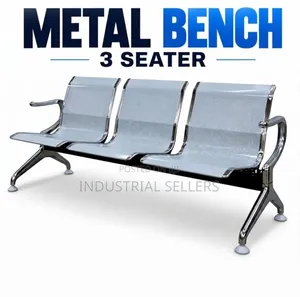 Strong and Stable Metal Bench 3 Seater