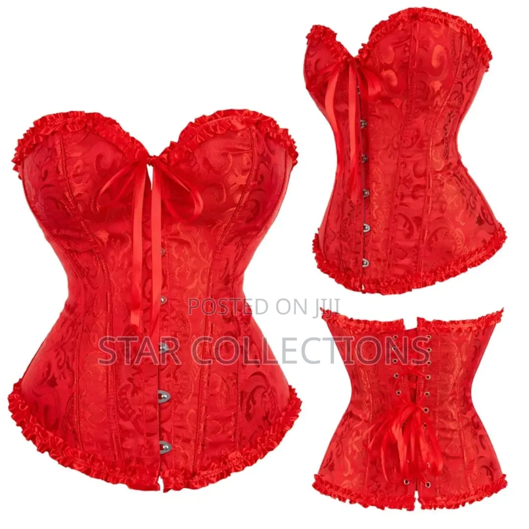 High Quality Red Corset Top