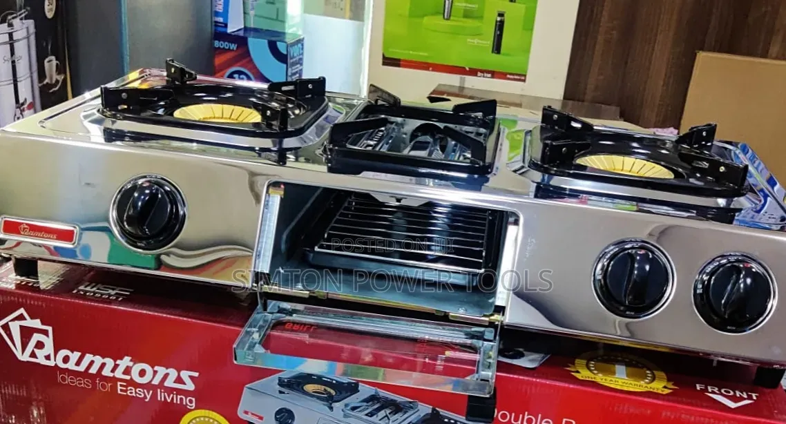Ramtons RG/504 Double Burner Gas Cooker With Grill.