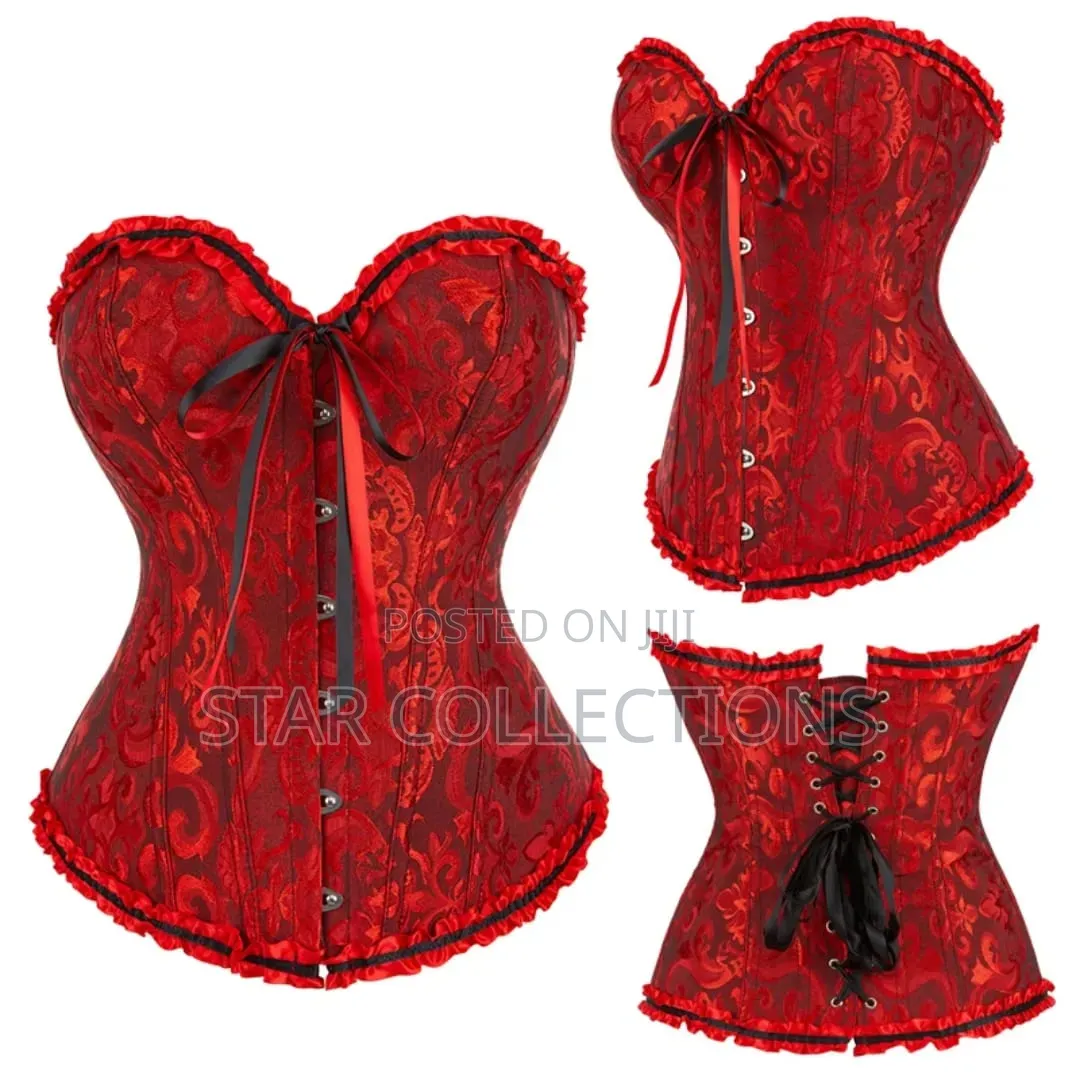 High Quality Burgundy Corset Top