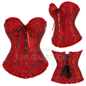 High Quality Burgundy Corset Top