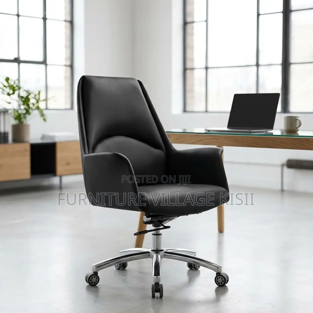 Mid-Back Executive Burtefly Office Leather Chair