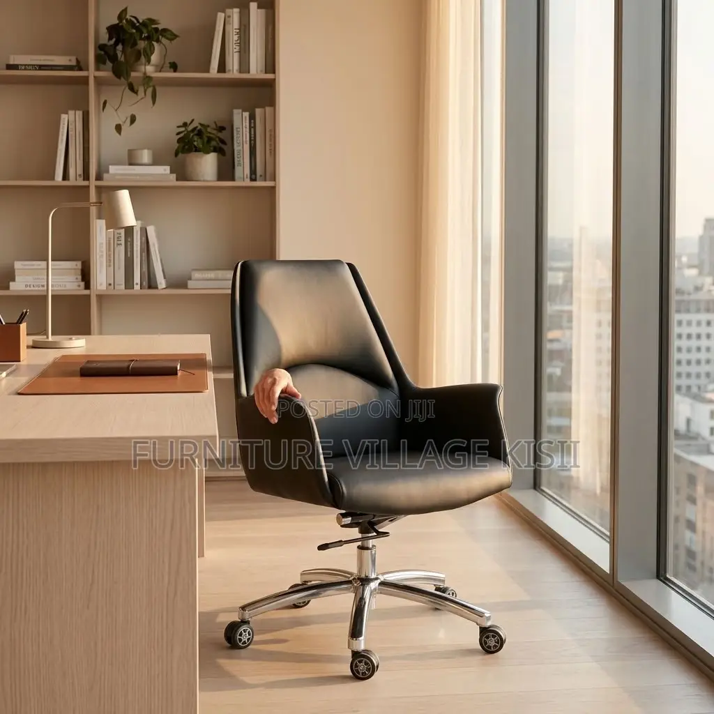 Mid-Back Executive Burtefly Office Leather Chair