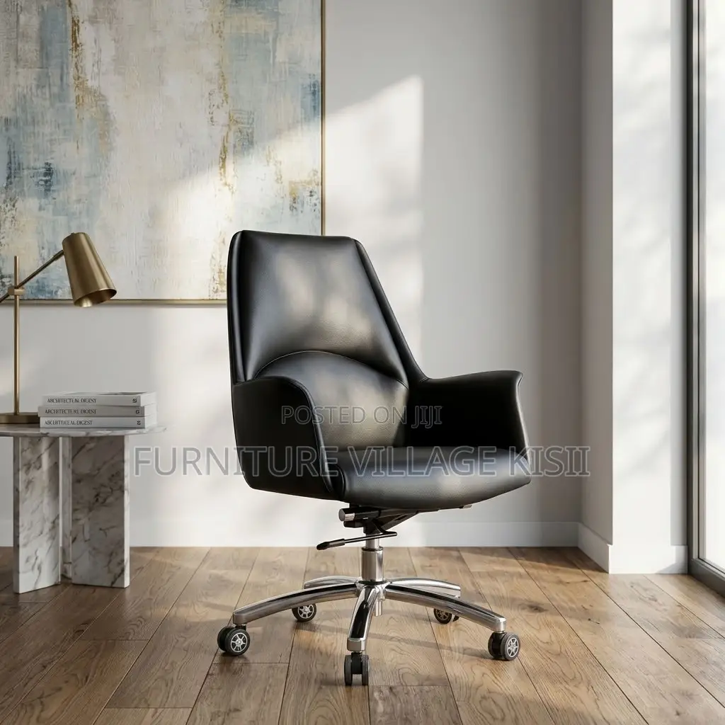 Mid-Back Executive Burtefly Office Leather Chair