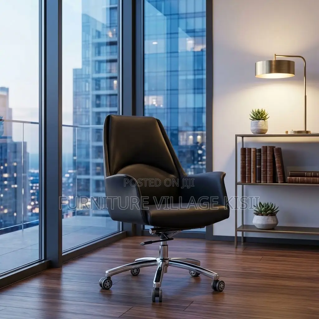 Mid-Back Executive Burtefly Office Leather Chair