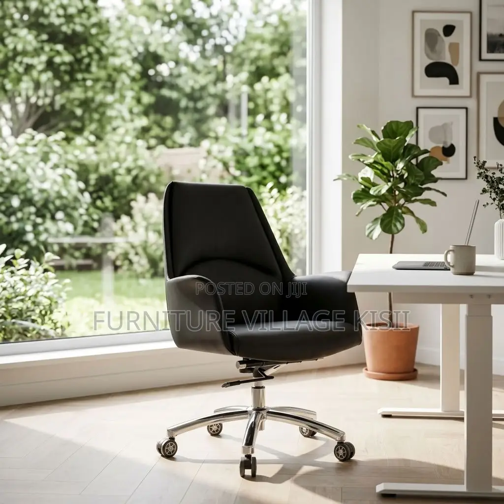 Mid-Back Executive Burtefly Office Leather Chair