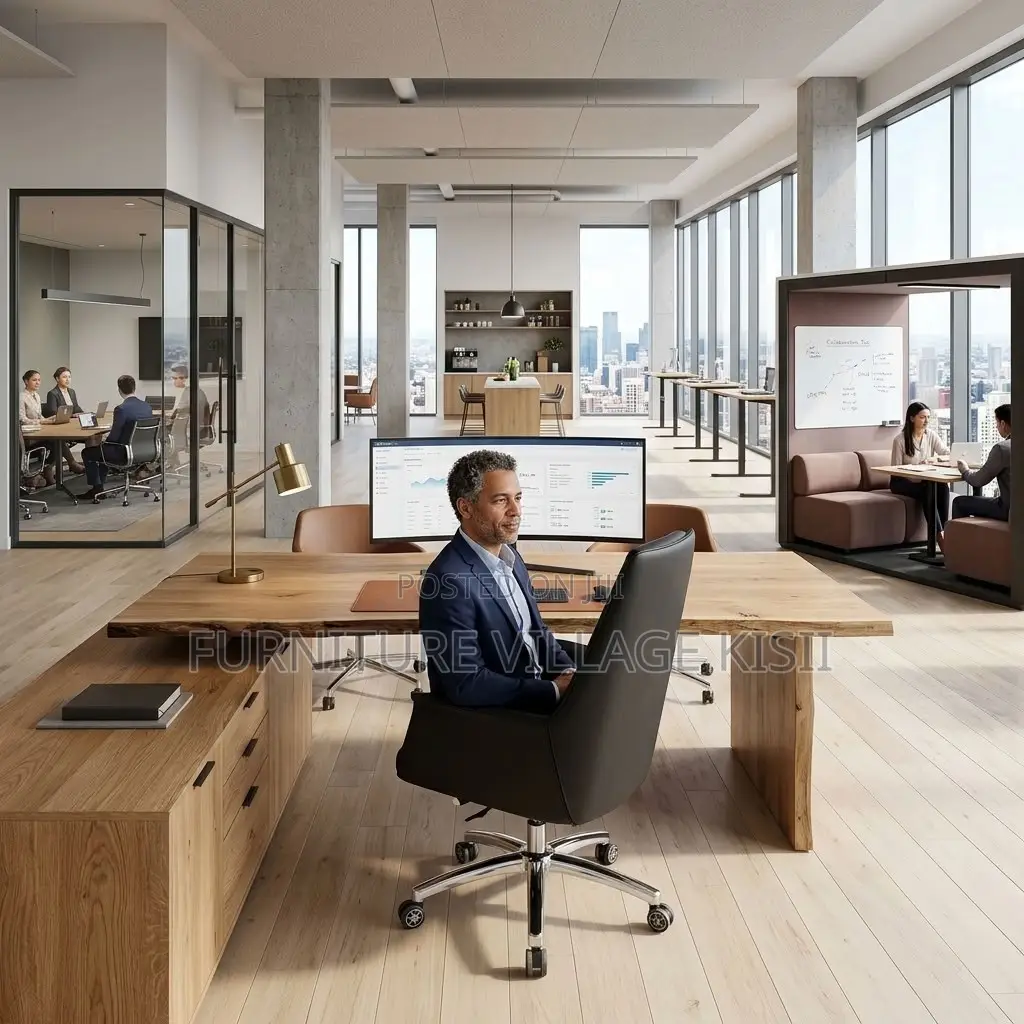 Mid-Back Executive Burtefly Office Leather Chair
