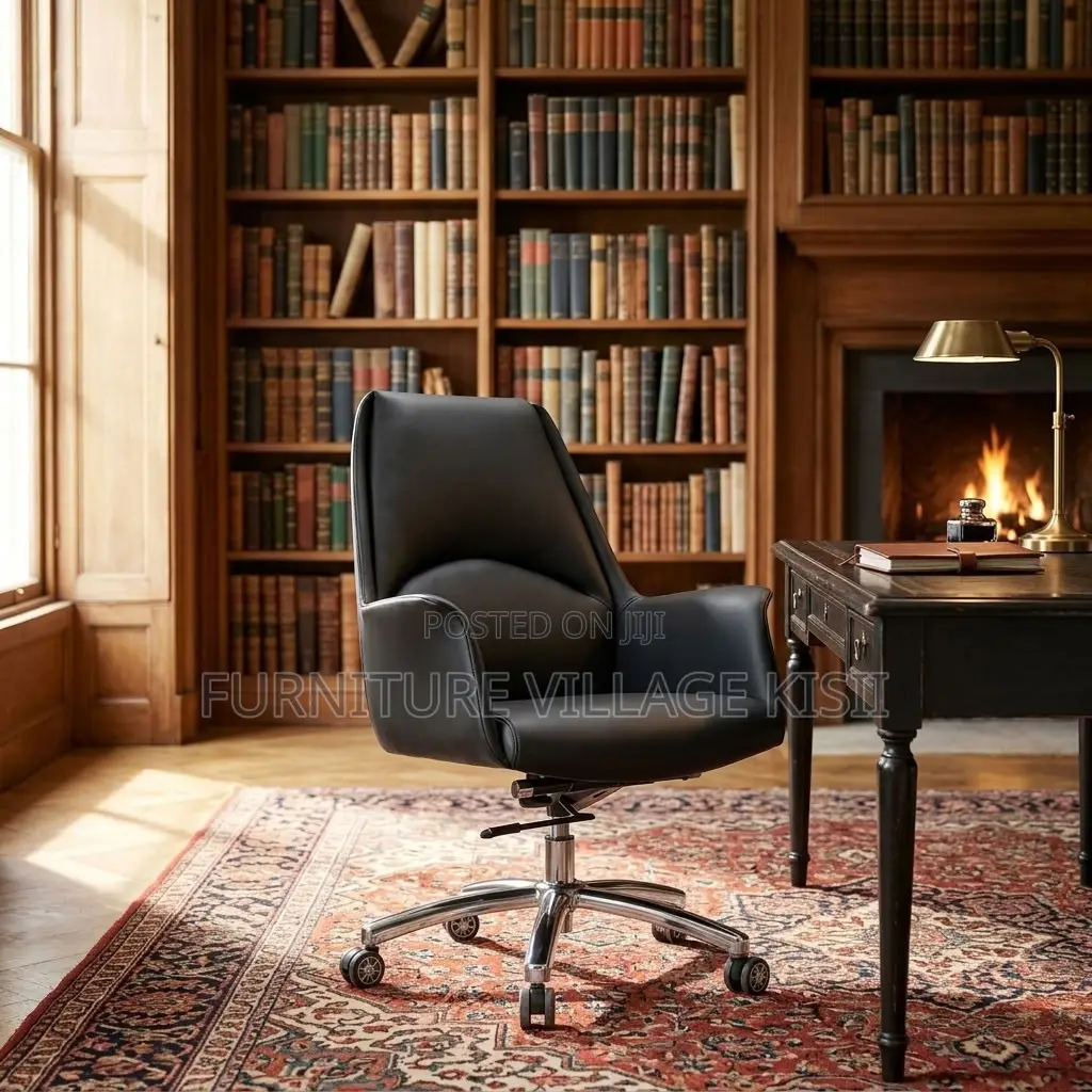 Mid-Back Executive Burtefly Office Leather Chair