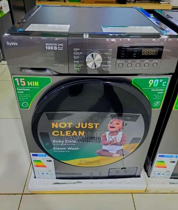 Synix Front Load Washing Machine – 10KG & 12KG - Jm - thumbnail 2
