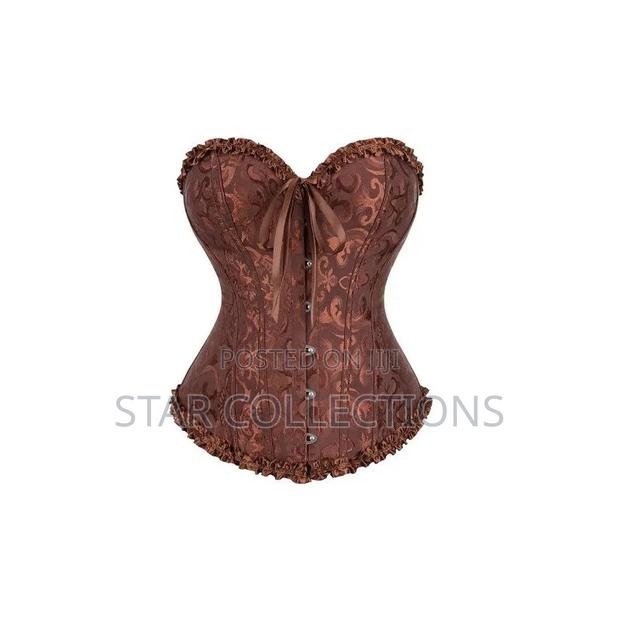High Quality Brown Corset Top - thumbnail 3