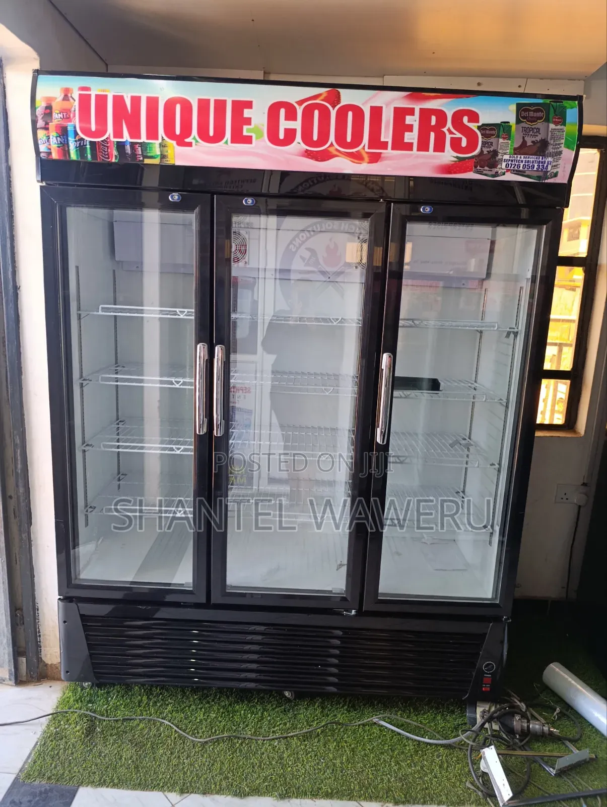 Threedoor Display Fridge