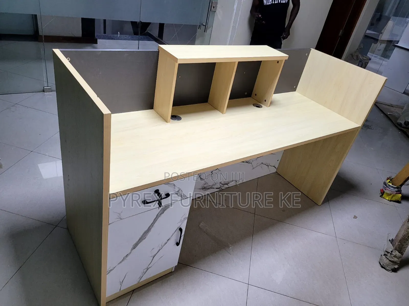 Modern Reception Desk With Drawers