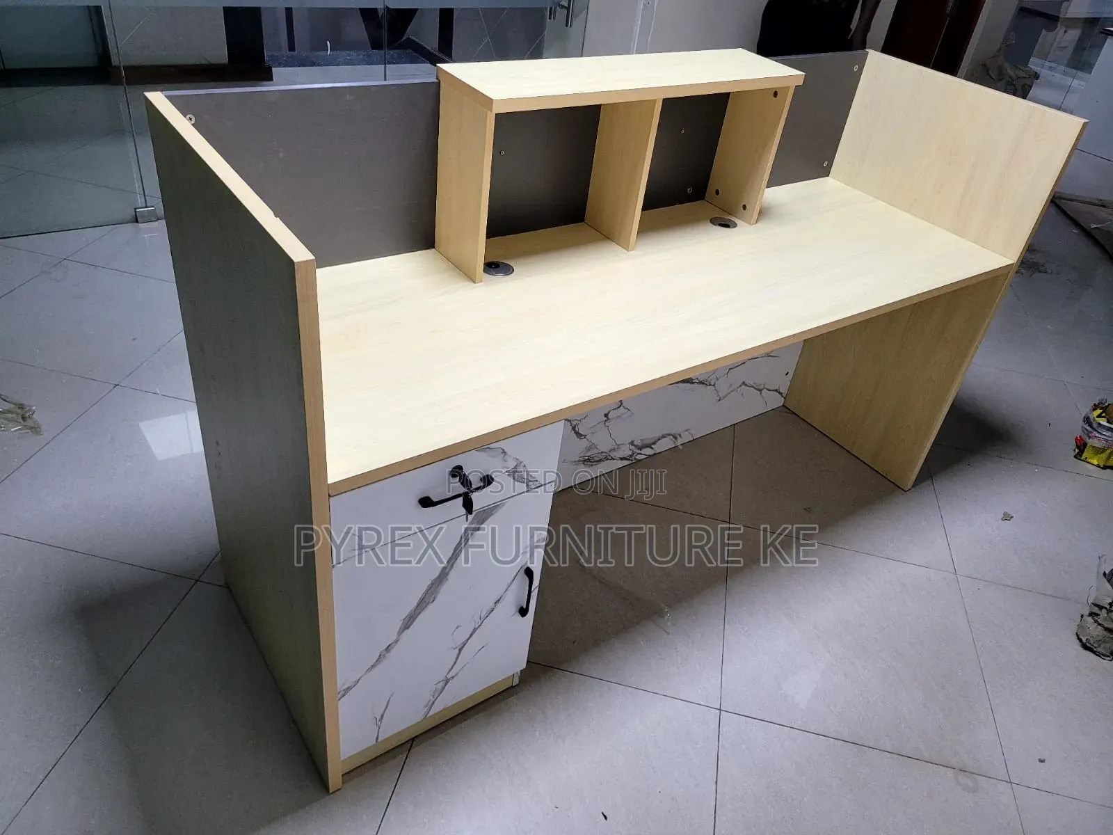 Modern Reception Desk With Drawers