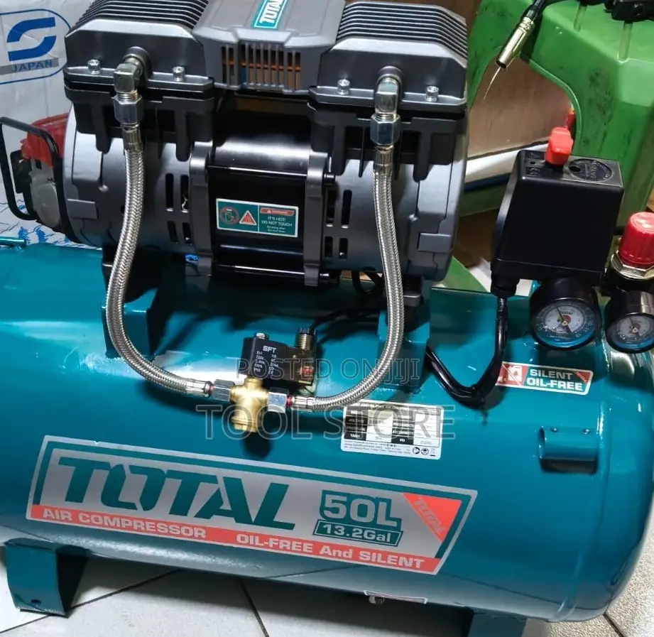 TOTAL 50L Oil-Free Air Compressor/High-Capacity Silent Air Compressor