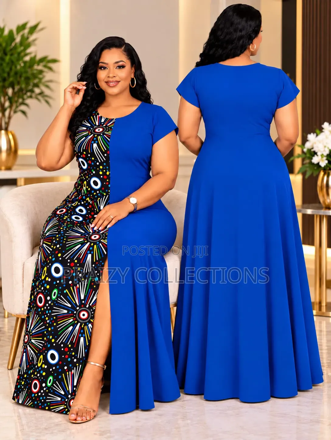 Quality Maxi Dresses With Ankara Front