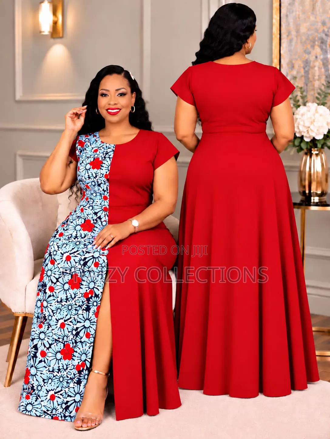 Quality Maxi Dresses With Ankara Front