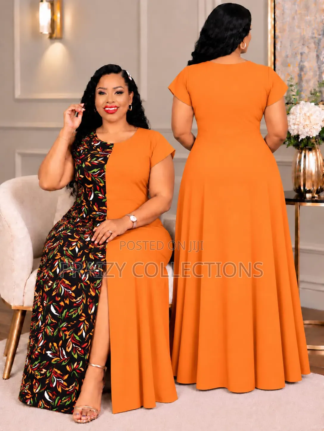 Quality Maxi Dresses With Ankara Front
