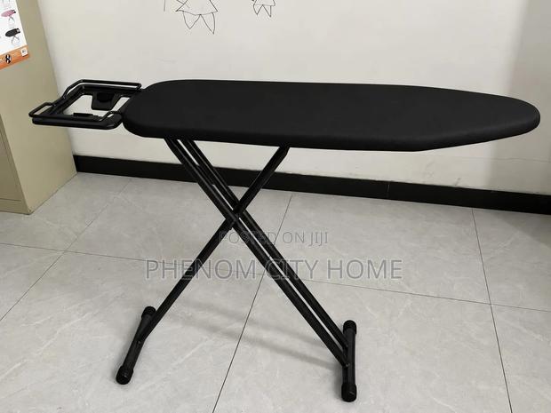 Plain Black Large Metallic Ironing Board