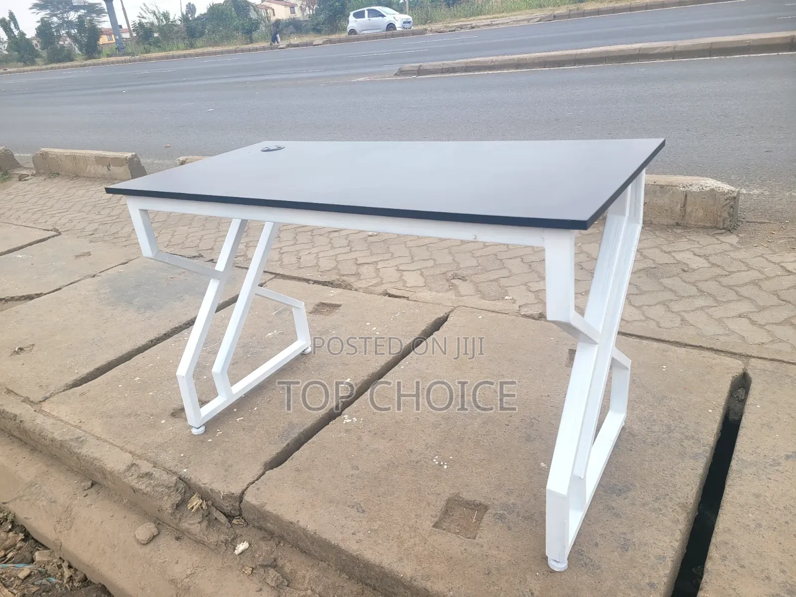 Computer Desk and Swivel Mesh Office Chair.
