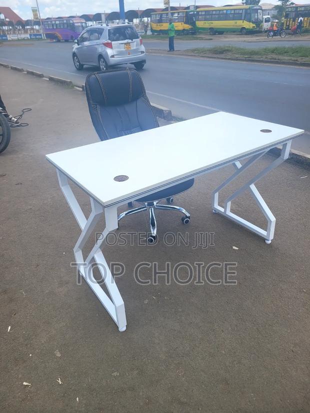 Computer Desk and Swivel Mesh Office Chair. - thumbnail 3