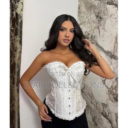 High Quality White Corset Top