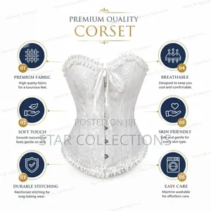 High Quality White Corset Top