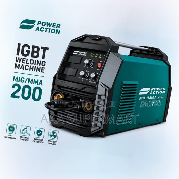 AX-MIG/MMA200 Welding Machine Power Action - main view