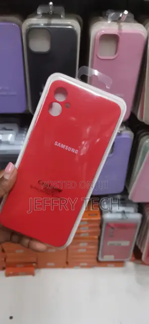 Samsung Galaxy A04 / A04e Silicone Case. It Is a Bright Red,