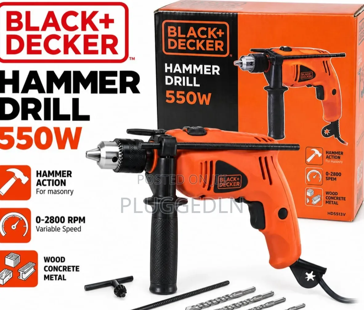 Black+Decker 550Watts Hammer Drill