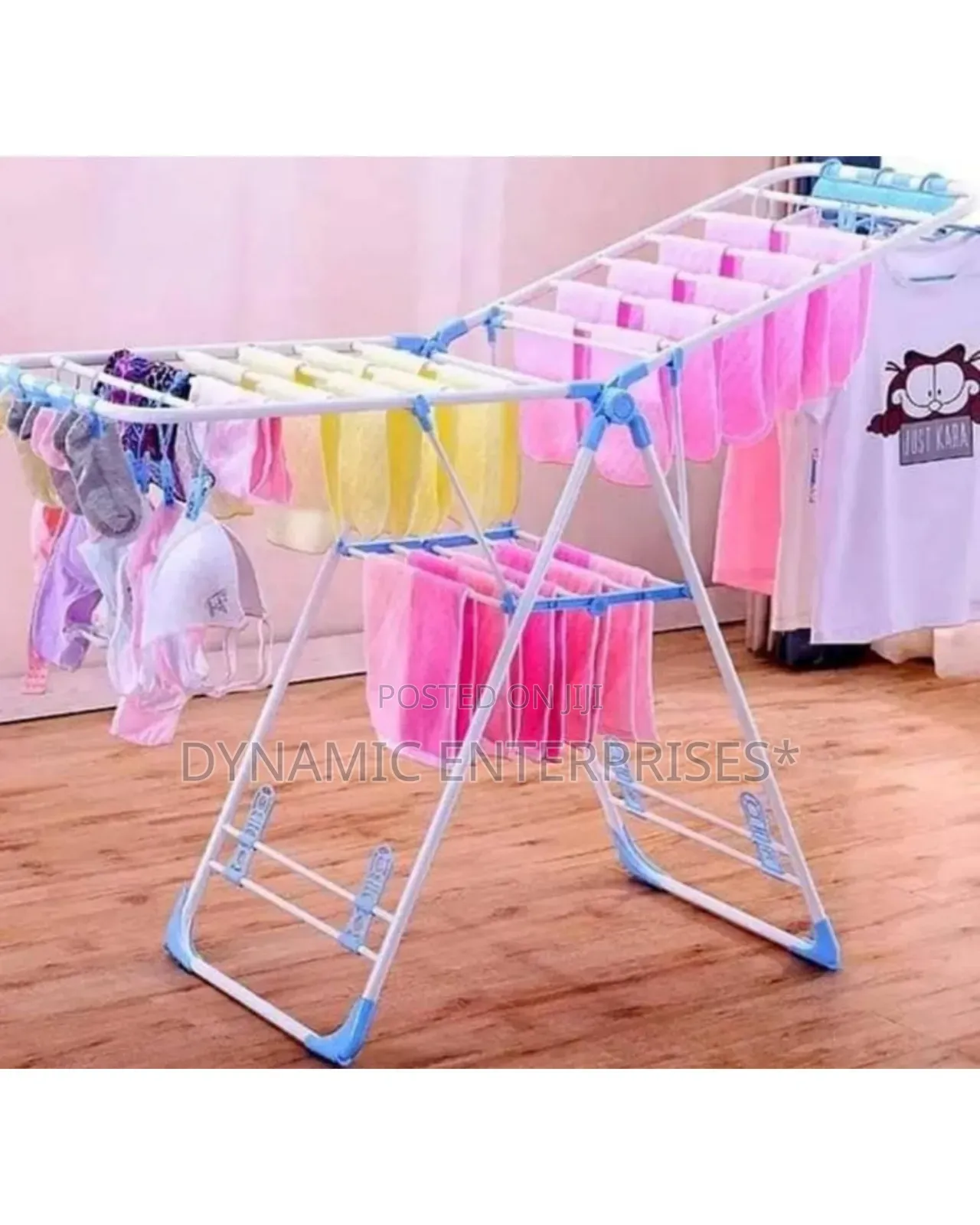 Foldable/Portable Clothes Drying and Hanging Rack