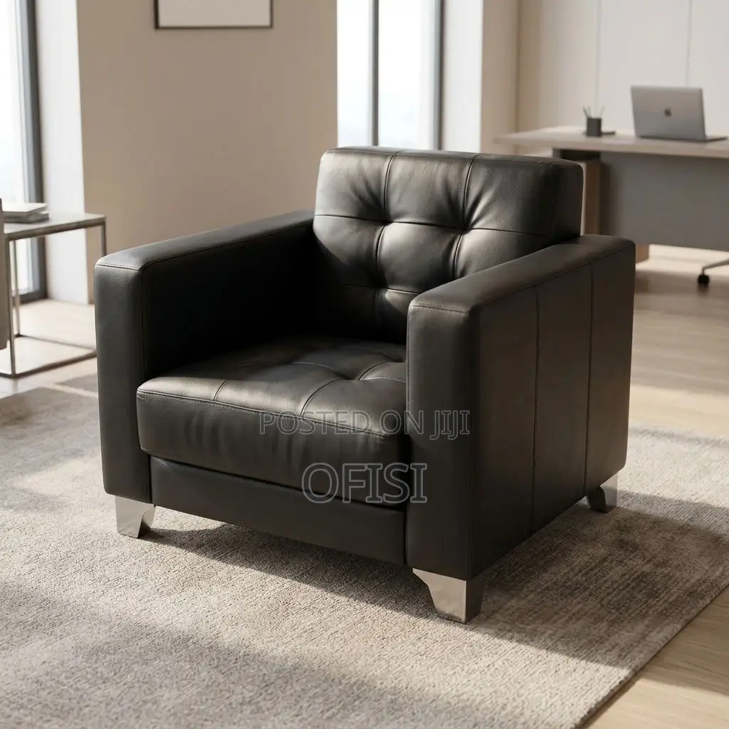 Office Sofa; Single-Seater Reception Lounge Sofa