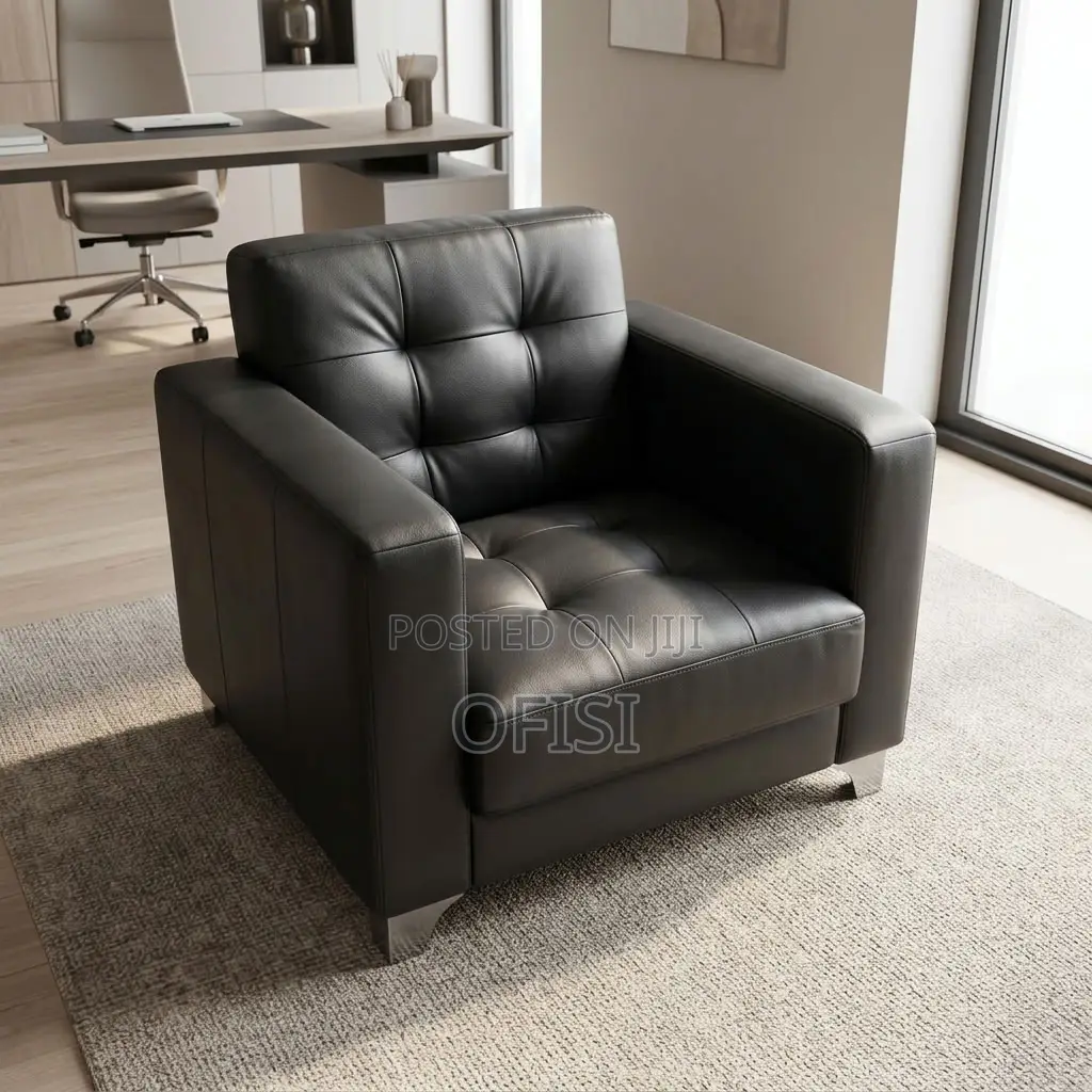 Office Sofa; Single-Seater Reception Lounge Sofa