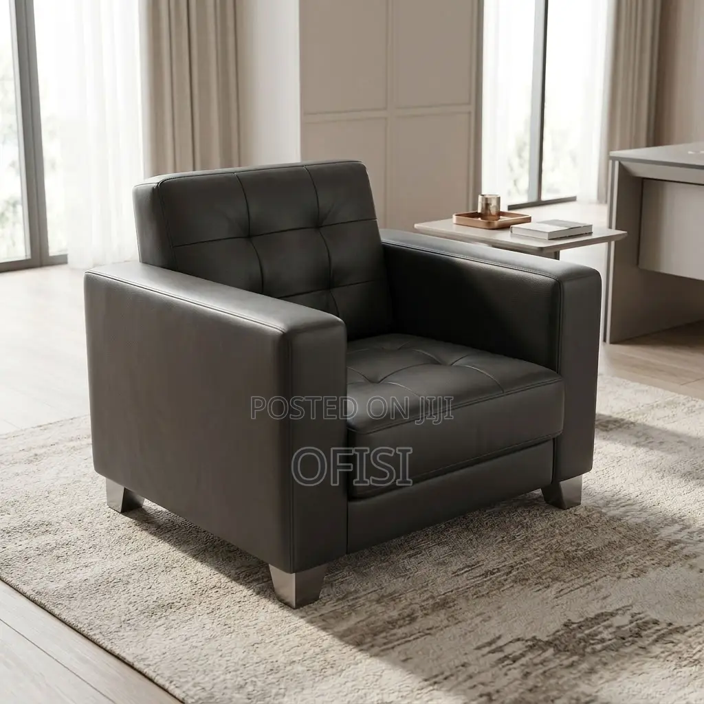 Office Sofa; Single-Seater Reception Lounge Sofa