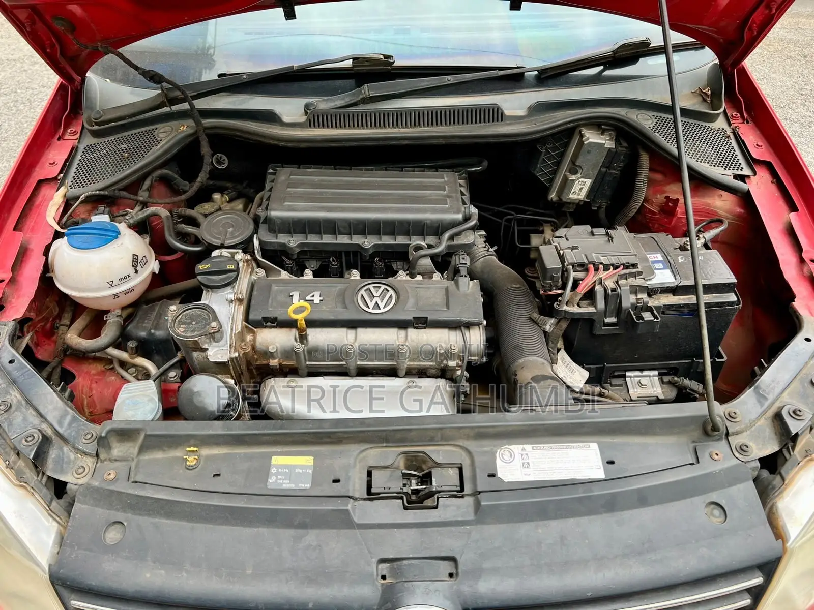 Volkswagen Polo 2014 Red