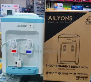 AILYONS Table Desk Top Hot and Normal Water Dispenser White and Blue