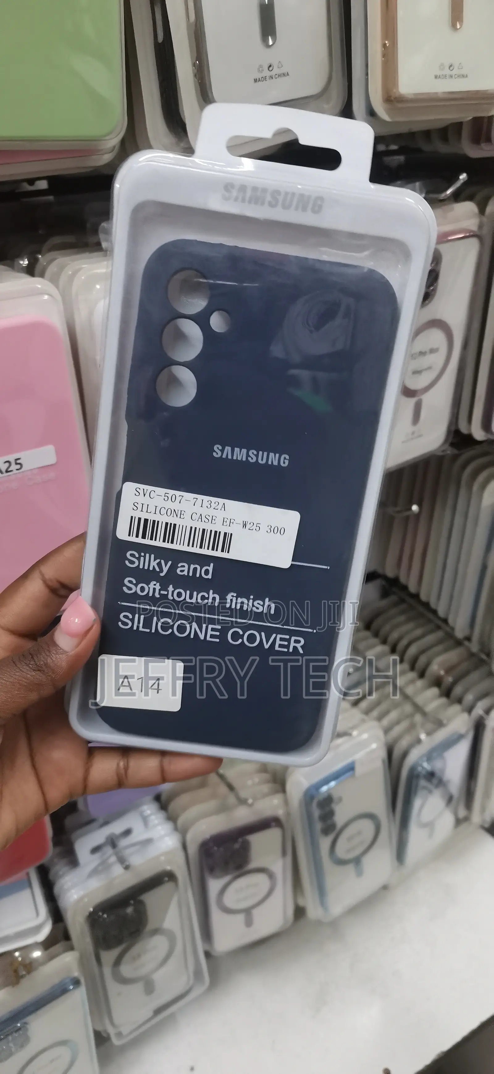 Samsung Galaxy A14 Silicone Cover in Navy Blue