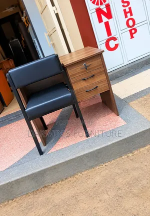 Study Table and Black Caterina Chair