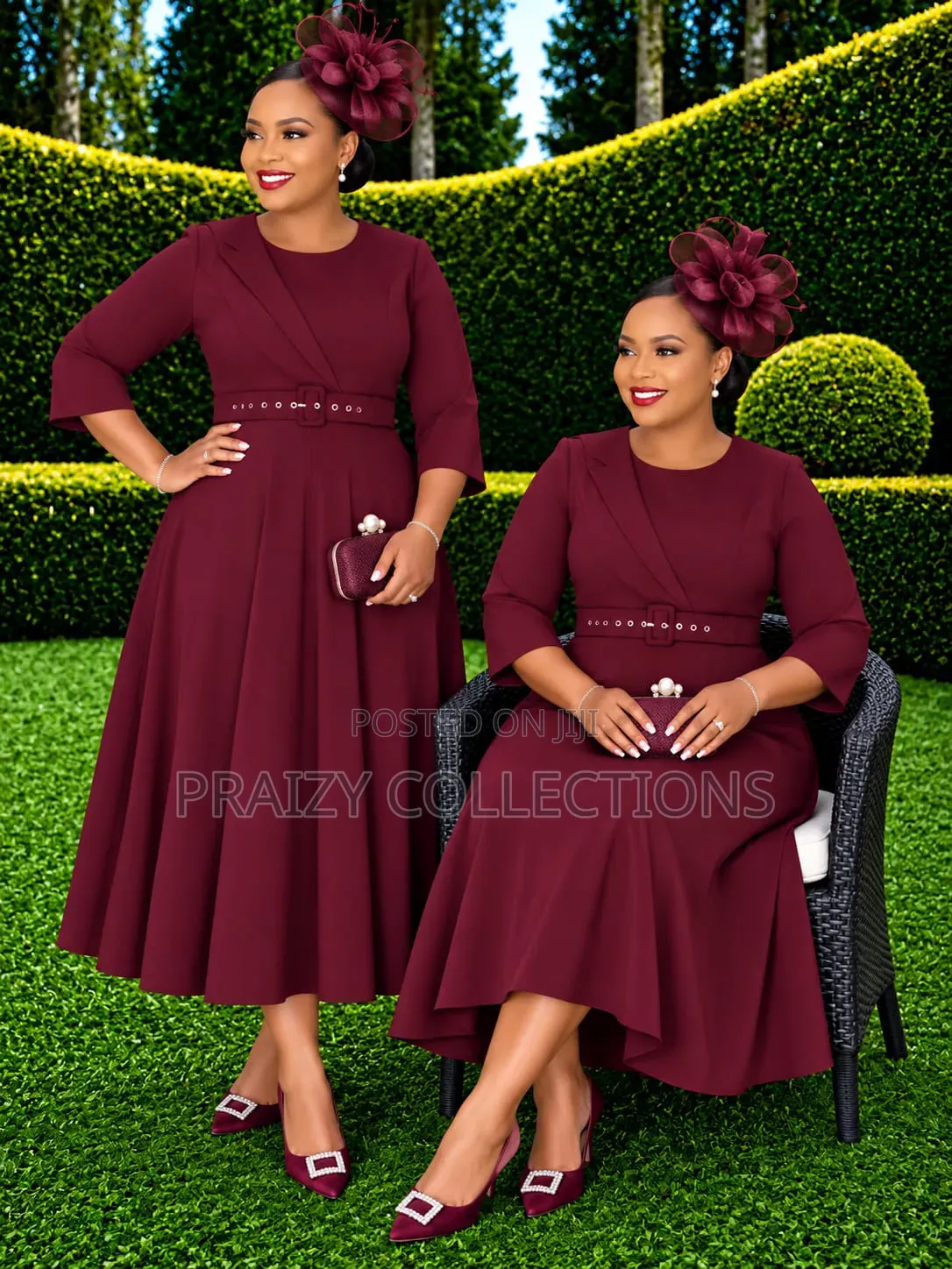 Turkey Quality Plain Skater Midi Dress
