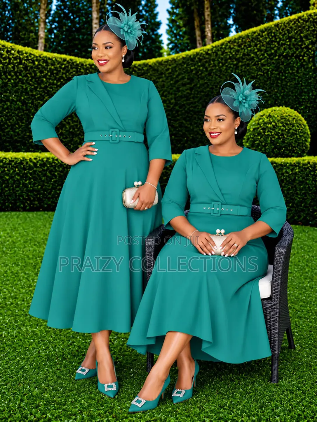 Turkey Quality Plain Skater Midi Dress