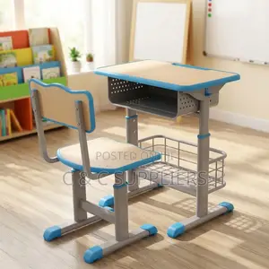 Adjustable Imported Kid's Home Desk & Chair