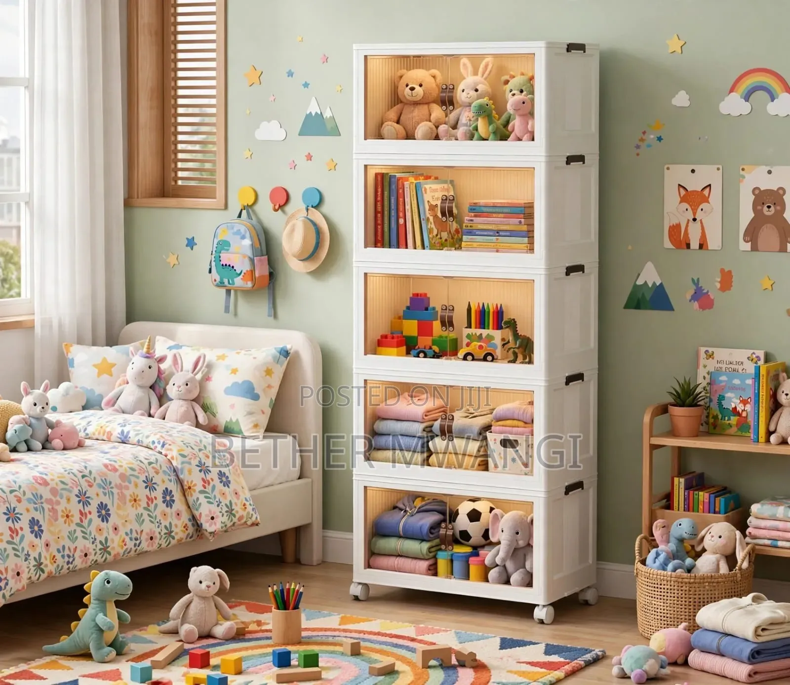 5-Layer Foldable Storage Cabinet