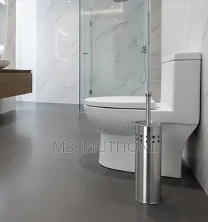 Rust-Resistant Stainless Steel Toilet Brush and Holder
