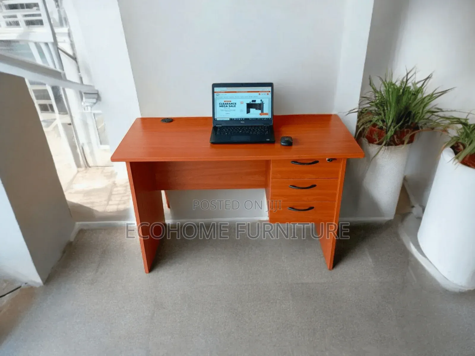 1.2meter Office Desk With Three Drawers and Storage