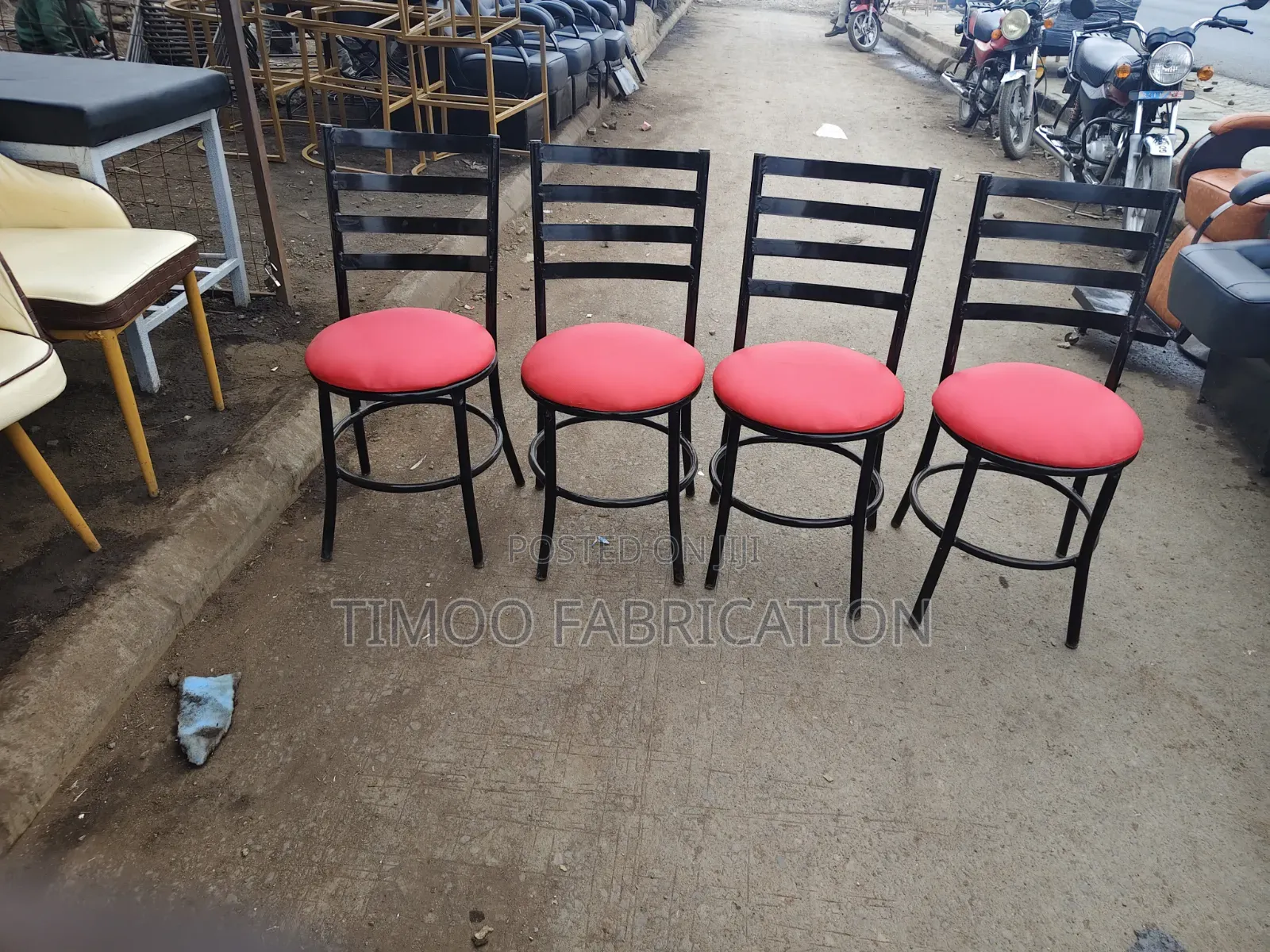 Restaurant Red Bar Stools