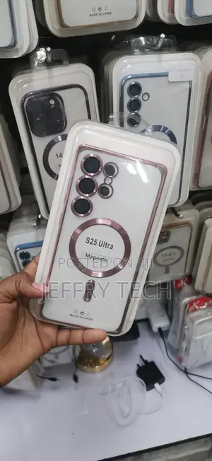 Generic Clear Case With a Built-in Magnetic Ring for Galaxy S25 Ultra