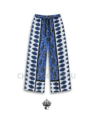 The Blue & White Leso Chichi Wide Leg Pants